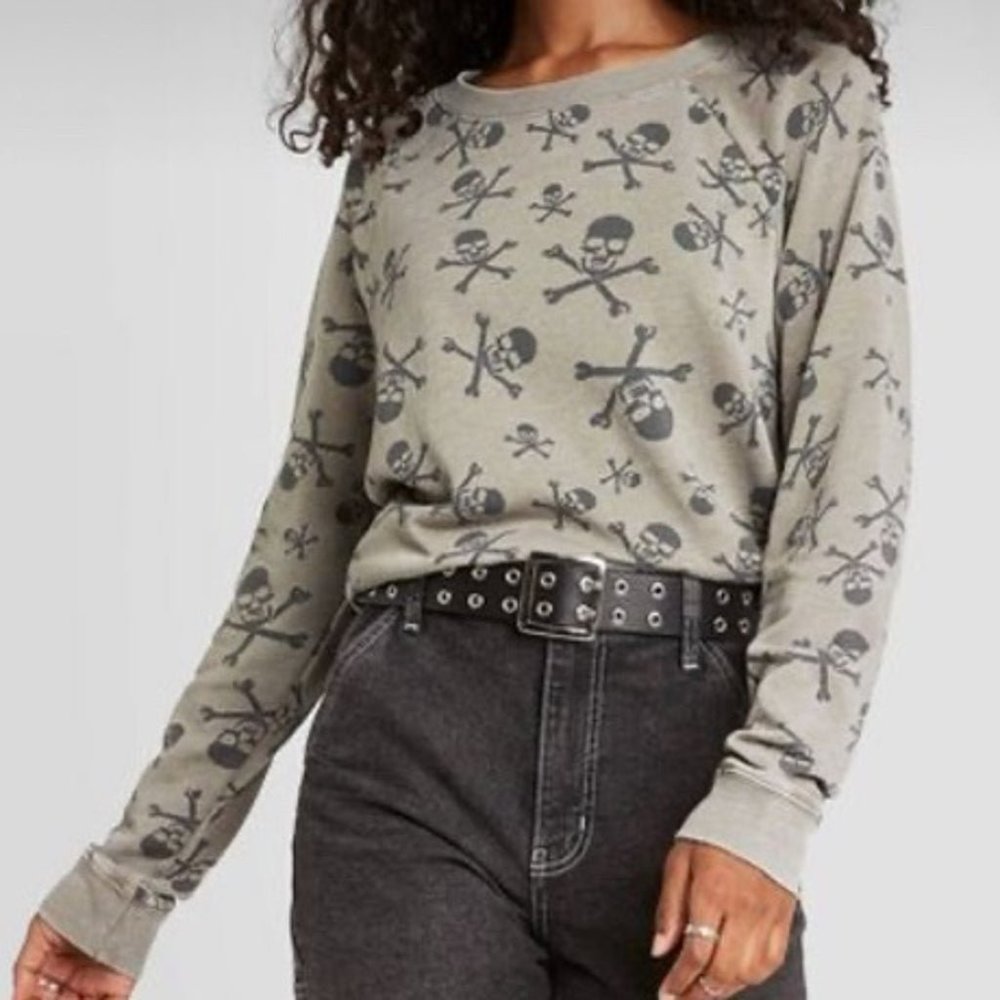 Grayson threads green skull sweatshirt XL